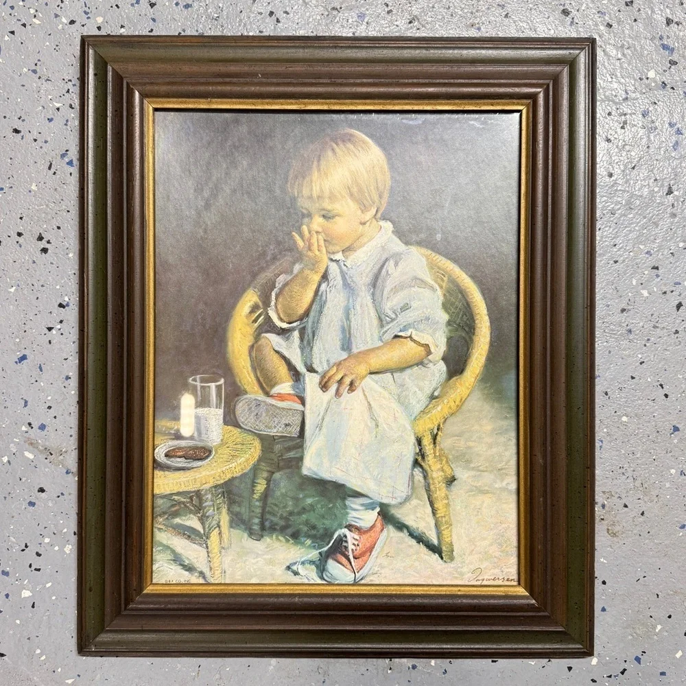 Framed Child Portrait Art Gretchen by Ingersen